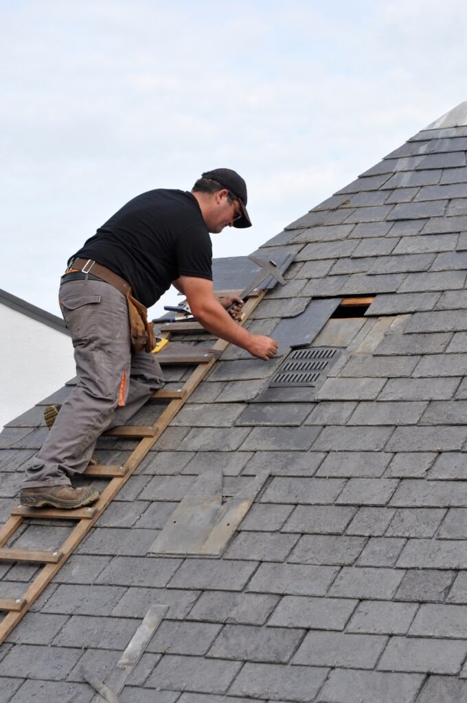 Slate roof repair work in Brighton